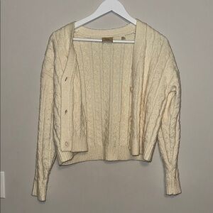 Tahari Elie. Cream Sweater